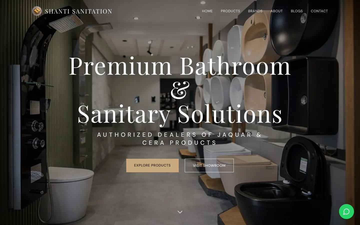 Shanti Sanitation website